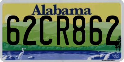 AL license plate 62CR862