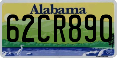 AL license plate 62CR890