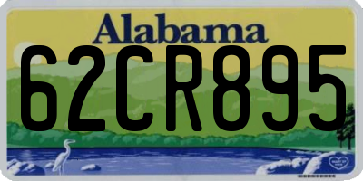 AL license plate 62CR895