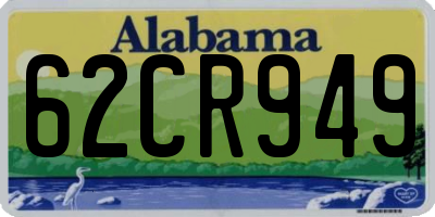 AL license plate 62CR949