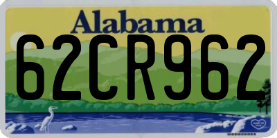 AL license plate 62CR962