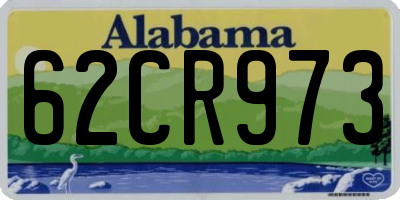 AL license plate 62CR973
