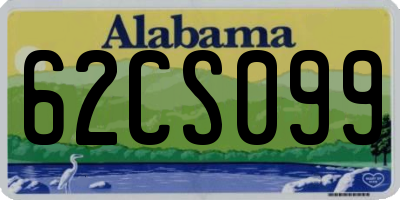 AL license plate 62CS099