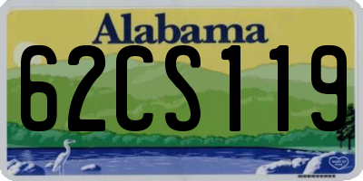 AL license plate 62CS119