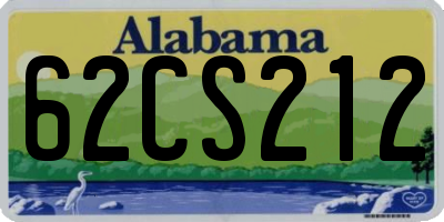 AL license plate 62CS212