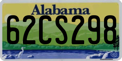 AL license plate 62CS298