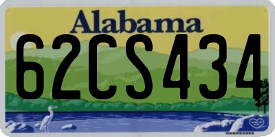 AL license plate 62CS434