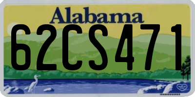 AL license plate 62CS471