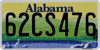 AL license plate 62CS476