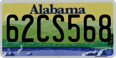 AL license plate 62CS568