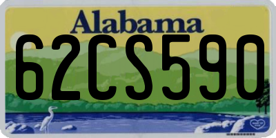 AL license plate 62CS590