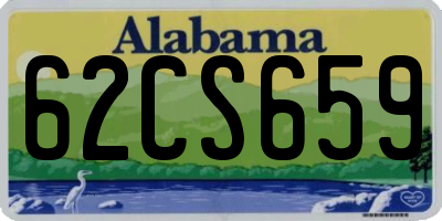 AL license plate 62CS659