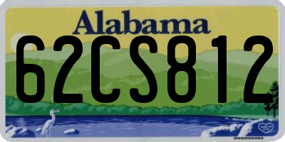 AL license plate 62CS812