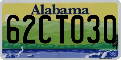 AL license plate 62CT030