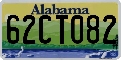 AL license plate 62CT082