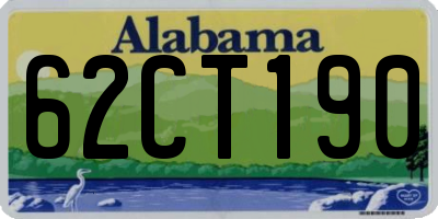 AL license plate 62CT190