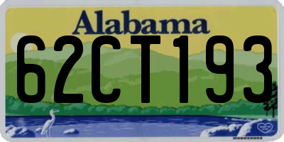 AL license plate 62CT193