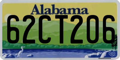 AL license plate 62CT206