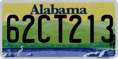 AL license plate 62CT213