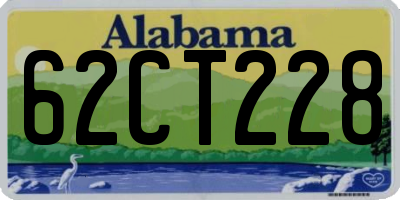 AL license plate 62CT228