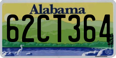 AL license plate 62CT364