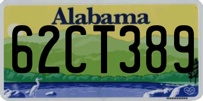 AL license plate 62CT389