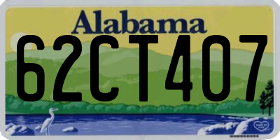 AL license plate 62CT407