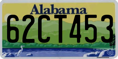 AL license plate 62CT453