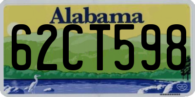 AL license plate 62CT598