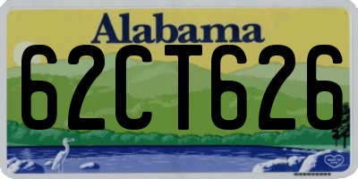 AL license plate 62CT626