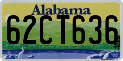 AL license plate 62CT636