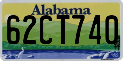 AL license plate 62CT740