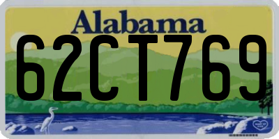 AL license plate 62CT769