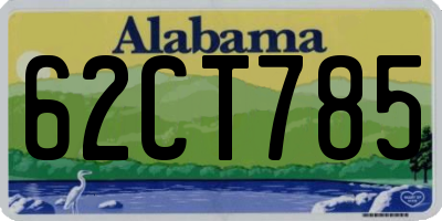 AL license plate 62CT785
