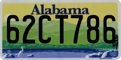 AL license plate 62CT786