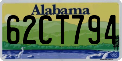 AL license plate 62CT794
