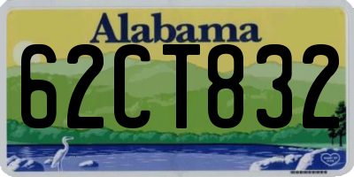 AL license plate 62CT832