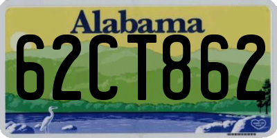 AL license plate 62CT862