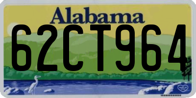 AL license plate 62CT964