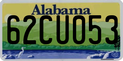 AL license plate 62CU053