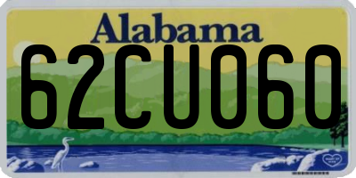 AL license plate 62CU060