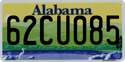 AL license plate 62CU085