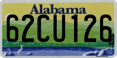AL license plate 62CU126