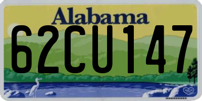 AL license plate 62CU147