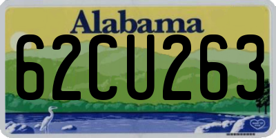 AL license plate 62CU263