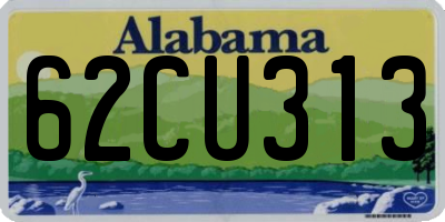 AL license plate 62CU313
