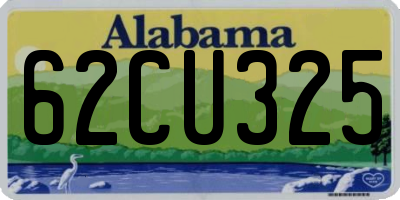 AL license plate 62CU325