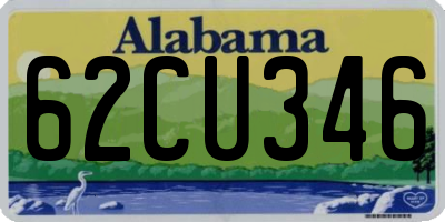 AL license plate 62CU346