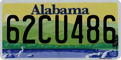 AL license plate 62CU486