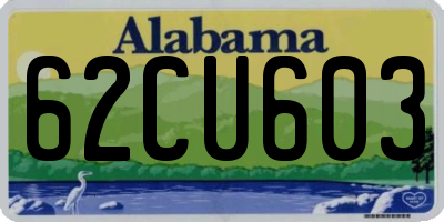 AL license plate 62CU603